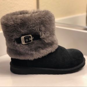 UGG Black Buckle Low Boots
